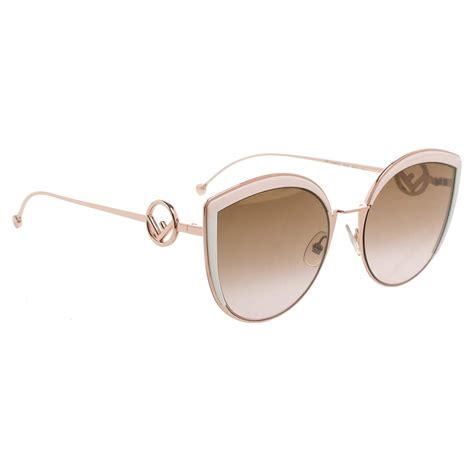 fendi sunglasses rose gold